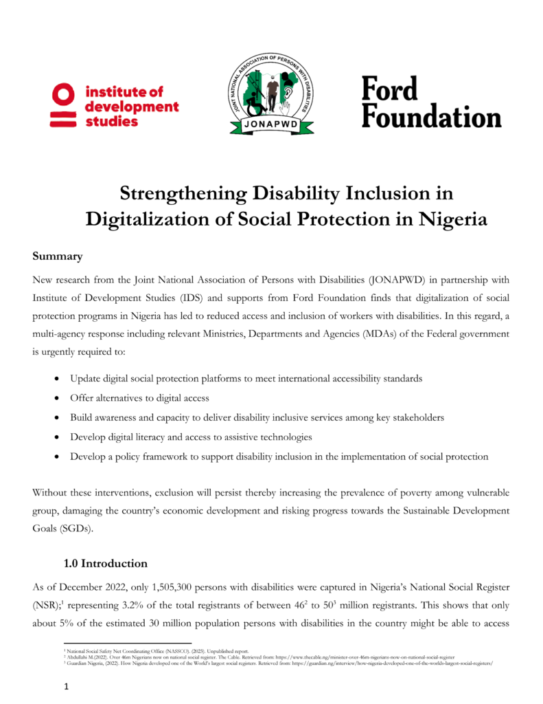 Policy Brief on Strengthening Disability Inclusion _1