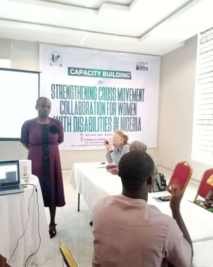 Image of participants at the capacity strengthening workshop for women leaders with disabilities